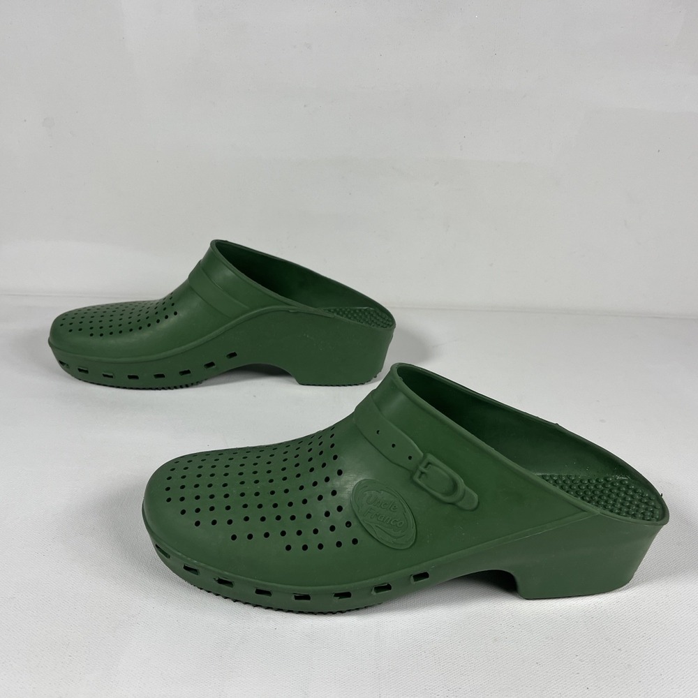 Calzuro Bihos PADOVA Green Clogs Made Italy EU 42-43 US W 11.5-12.5 M 9.5-10.5